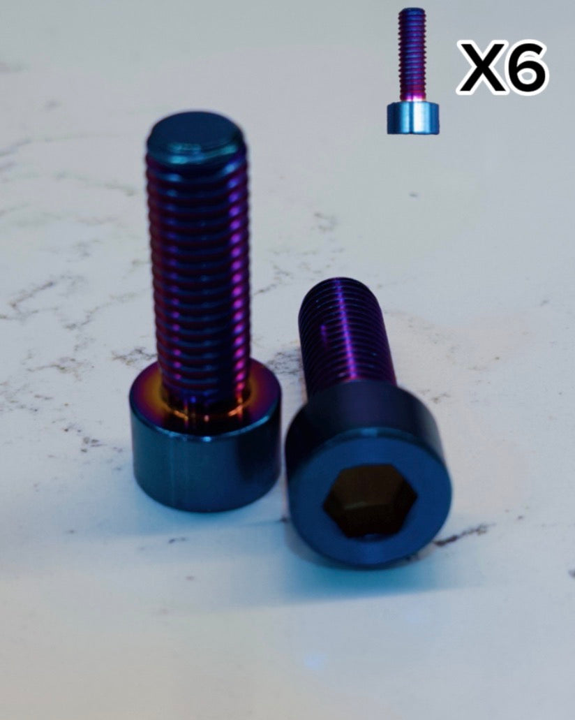 Triple clamp titanium bolts